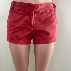 J. Crew Red High Waist Shorts Vibrant Summer Style